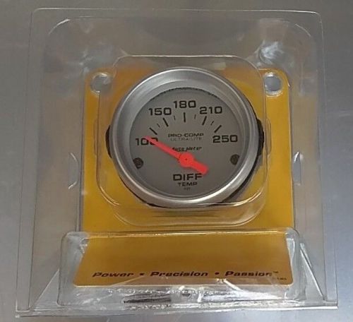 Auto meter gauge 2-1/16&#034; differential temperature 100-250 °f ultra-lite 4349 new