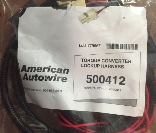 American autowire 500412 torque converter lockup kit new!
