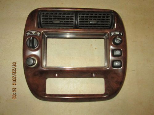 Ford explorer mountaineer dash radio climate bezel trim 4x4 95 96 97 98 99 00 01