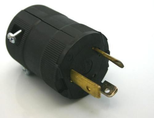 Hubbell l5-30p hbl2611vbk twist-lock valise plug 2p3w, 30a 125v connector plug