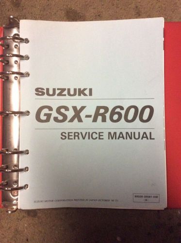 Suzuki 1997 1998 gsx-r600 service manual