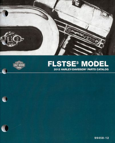 2012 harley-davidson cvo flstse3 softail convertible parts catalog manual -new