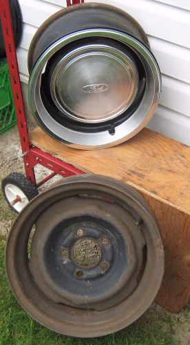 2 original ford steel rims , from the 1970&#039;s