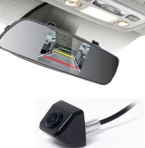Pyvideo factory style rear backup camera and 4.3 inch mirror screen kit for