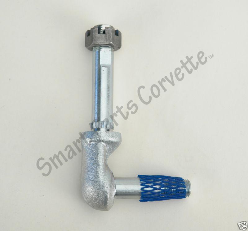 1963-1982 corvette lower rear shock mount bolt w/ castle nut, left hand - new!!