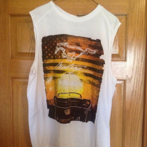 Ford mustang sleeveless tee shirt xl brand new with tags nwt. $19.99 retail