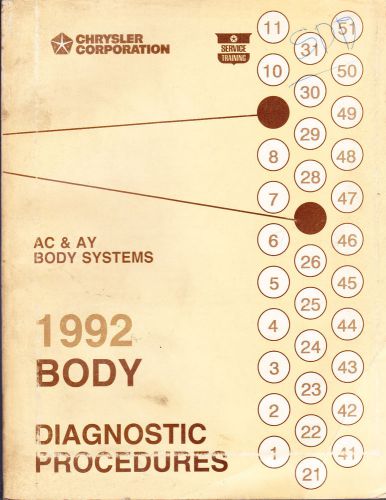1992 chrysler dodge body service manual