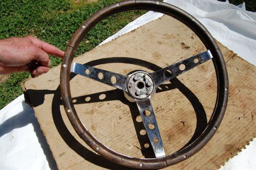 1960&#039;s honest charley&#039;s steering wheel wood   rat rod