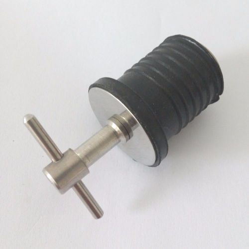 1&#034; drain plug rubber stainless steel twist turn boat hull livewell drain plugs