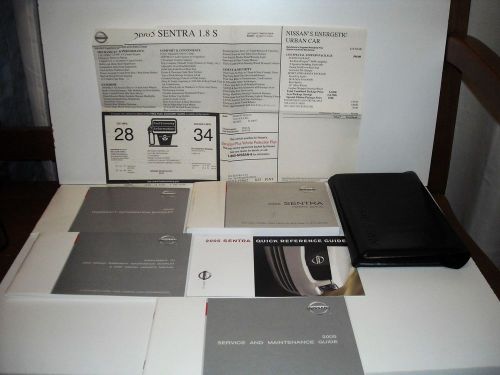 2005 nissan sentra factory owner&#039;s manual guide complete set + window sticker