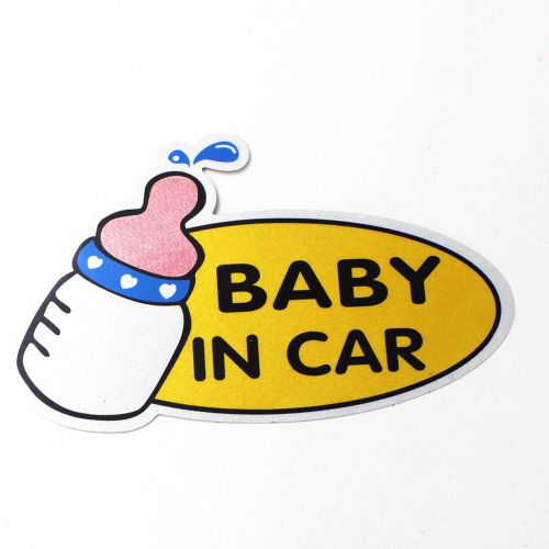 Baby in car baby safety sign car reflective vinyl sticker decals