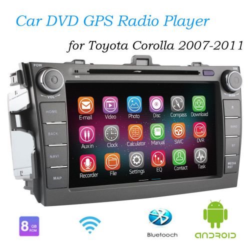 For toyota corolla 2007-2011 car radio dvd gps player wifi touch screen quadcore