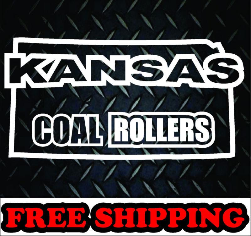 Kansas coal rollers* vinyl decal sticker cummins truck diesel powerstroke 