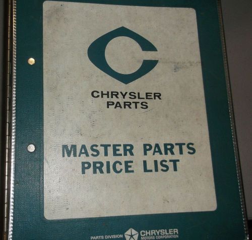1963 plymouth chrysler dodge parts catalog book original mopar manual