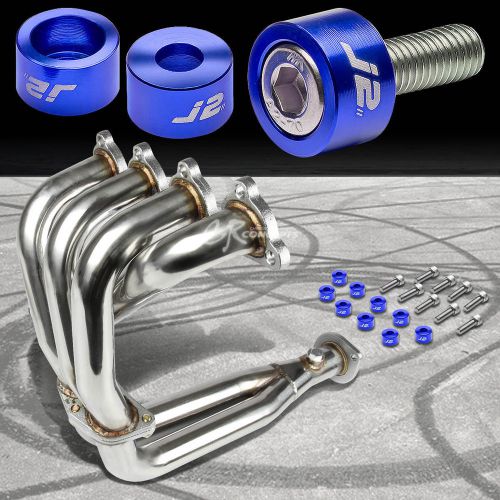 J2 for eg/eh/ej/ek d15/d16 exhaust manifold header+gun metal washer cup bolt kit