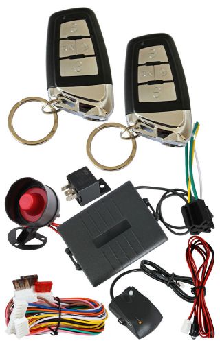 12v 2 remote controls universal car alarm security system shocking sensor /6065