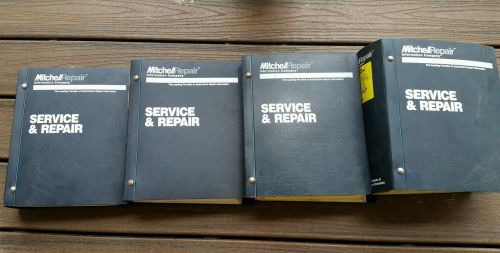 1999 domestic vehicles mitchell service &amp; repair manuals 4 volume set