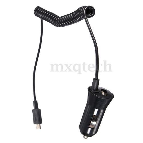 Universal Dual 2 Port USB Car Charger Power Adapter w/ Micro USB Coil Cable 12V, US $1.99, image 1