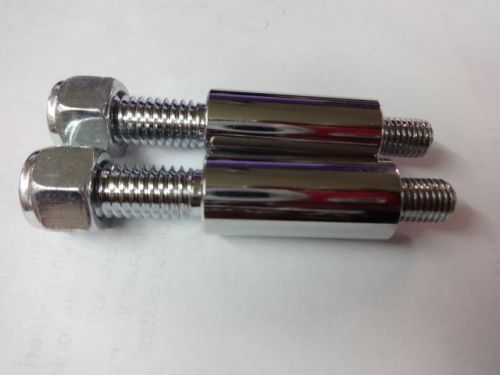 Harley 1987 1988  1989  fxr rear turn signal  stems  chrome  1-1/4 inch