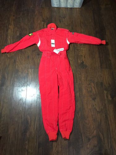 Vintage rare descente racing suit type 1 cordura size medium red