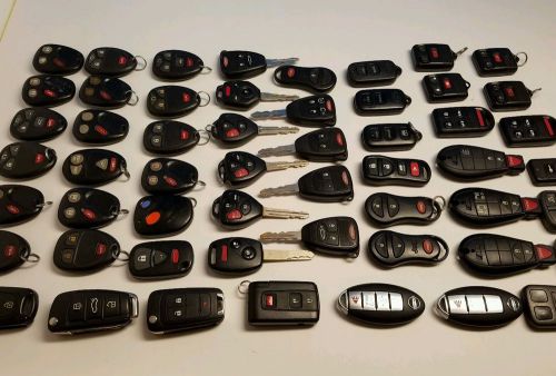 Lot of 55 factory remote keyless entry fobs oem gm ford nissan toy volvo chrysl
