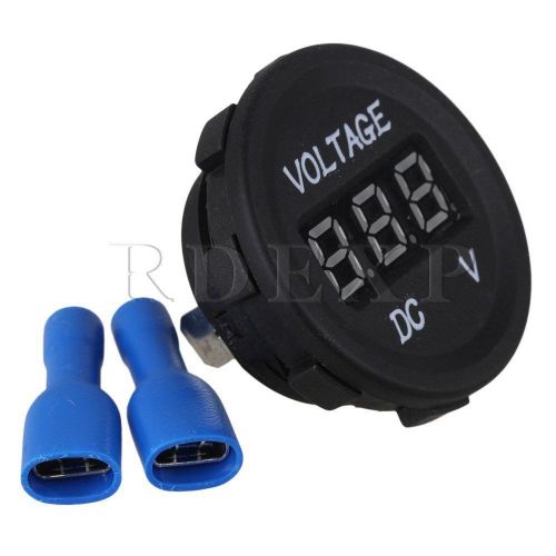 Waterproof dc12-24v red led display digital voltmeter