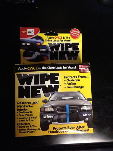 New wipe new auto cleaner as seen on tv restores, protects, shines
