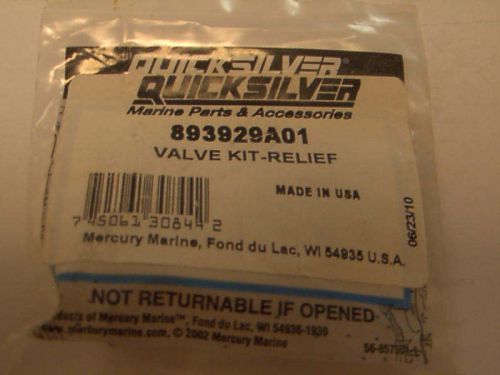 Mercury valve kit-relief 893929a01
