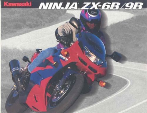 1995 kawasaki ninja zx-6r &amp; ninja zx-9r motorcycle brochure -ninja zx6r &amp; zx9r