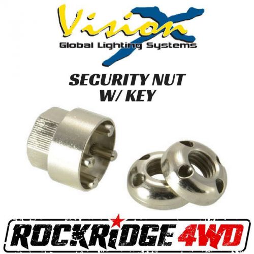 Vision x security locking nut size m12 w/ key for led light base bolt anti theft
