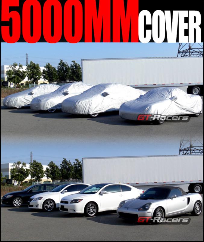 5000mm lifetime warranty universal waterproof car cover+mirror pocket protection