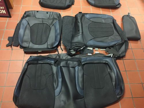 2015 chrysler 200 s sedan factory blue and black leather seat cover kit