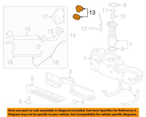 Gm oem fuel system-fuel filler housing or hose 20804101