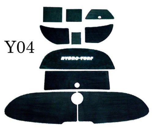 Hydro-turf yamaha sr/sx/ar 230 mat set - black/red cut groove - ready to ship