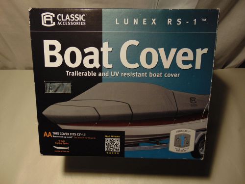 Classic accessories lunex rs-1 boat cover, grey