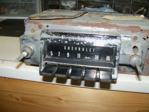 Working original 1967 chevy chevelle ss am radio gm delco serviced 986853
