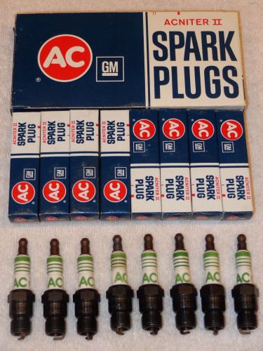 ‘nos’ ac-r44tx spark plugs.....4 green rings.....acniters..