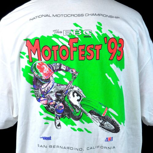 Motorcross ama national championships 1993 motofest vtg mx t-shirt 2xl new usa