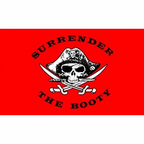 Flag pole buddy flag-surrender the booty 3&#039; x 5&#039; flag trailer rv camper