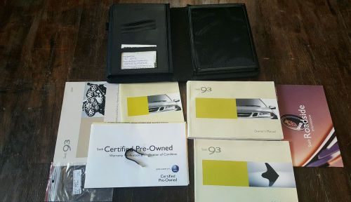 04 2004 saab 93 9-3 complete owners owner&#039;s manual set with case