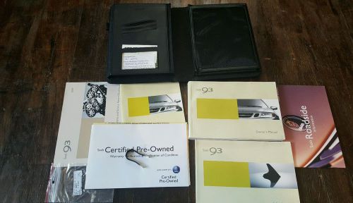 04 2004 saab 93 9-3 complete owners owner's manual set with case