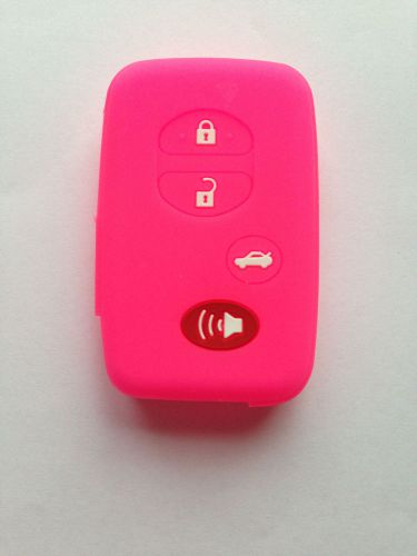 Peach new keyless fob remote smart key fob skin jacket cover protector sleeve