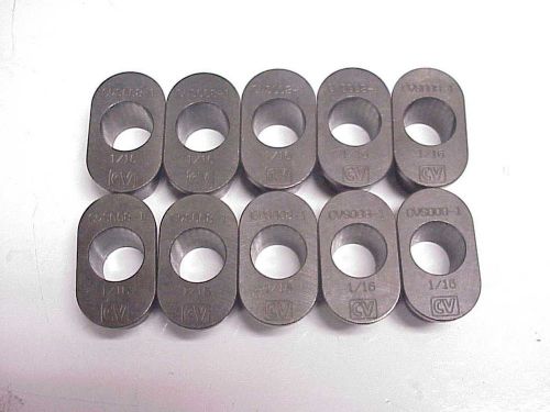 10 new nascar cv products steel fine adjustment 1/16&#034; offset slugs .605&#034; hole*
