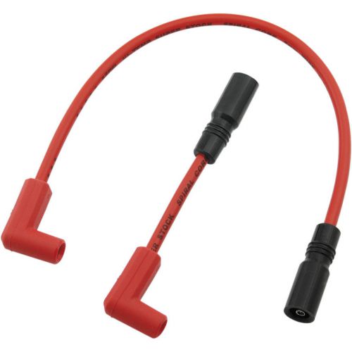 Accel 8mm red spark plug wire set for harley softail fxst, flst, fls 00-15