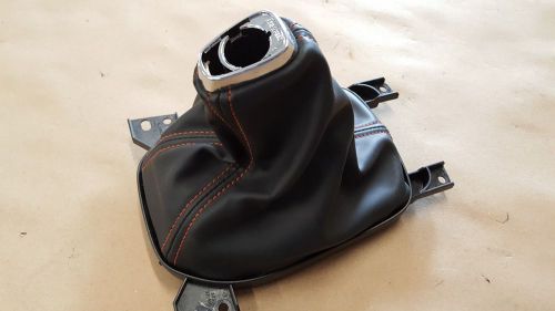 2010 2011 2012 camaro ss center console shift boot manual orange stitching