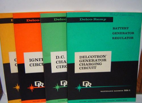 Lot vintage delco-remy maintenance handbooks 324-1 thru 324-4 general motors