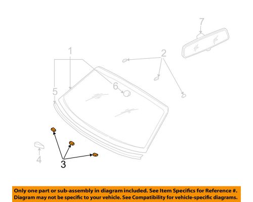 Audi oem 98-04 a6 quattro-windshield spacer 4b0845237b