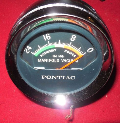1961 - 66 pontiac console grand prix bonneville vacuum gauge nice survivor