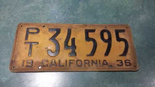 1936 california *commercial* license plate