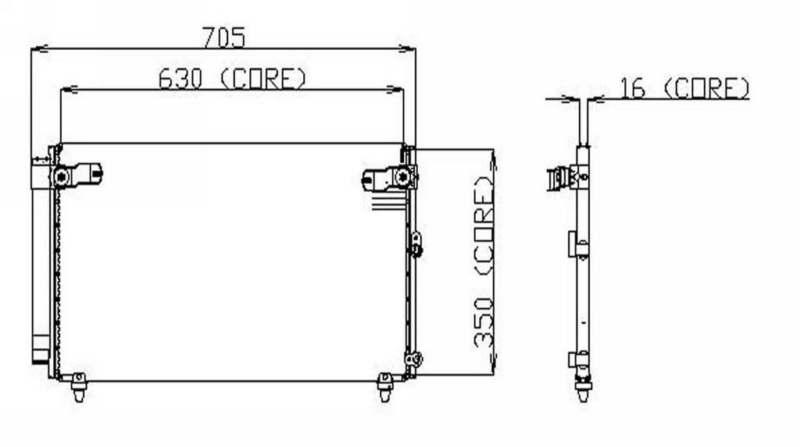 Denso nippondenso a/c condenser 477-0573